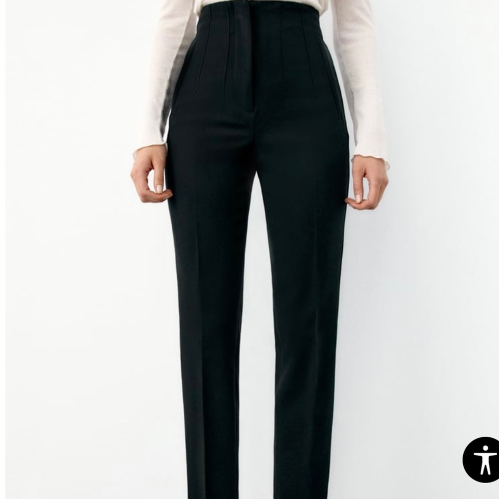 Zara high waisted trouser pants